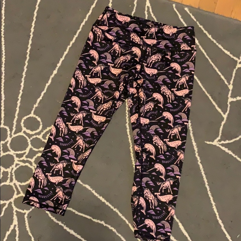IAB MFG Capri Narwhal Unicorn Leggings